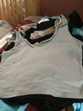 Dusty Sky cropped tank